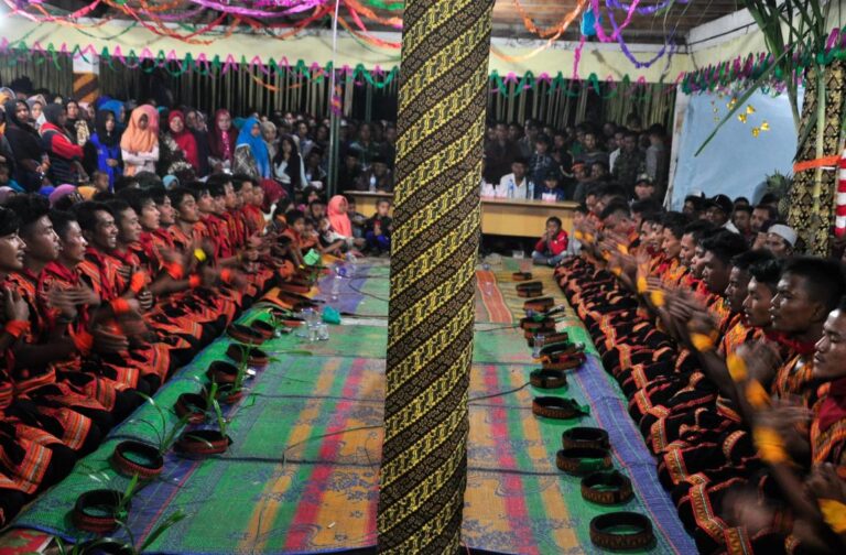 Kegiatan Bejamu Saman di Desa Porang Ayu, Kecamatan Blangkejeren, Kabupaten Gayo Lues.